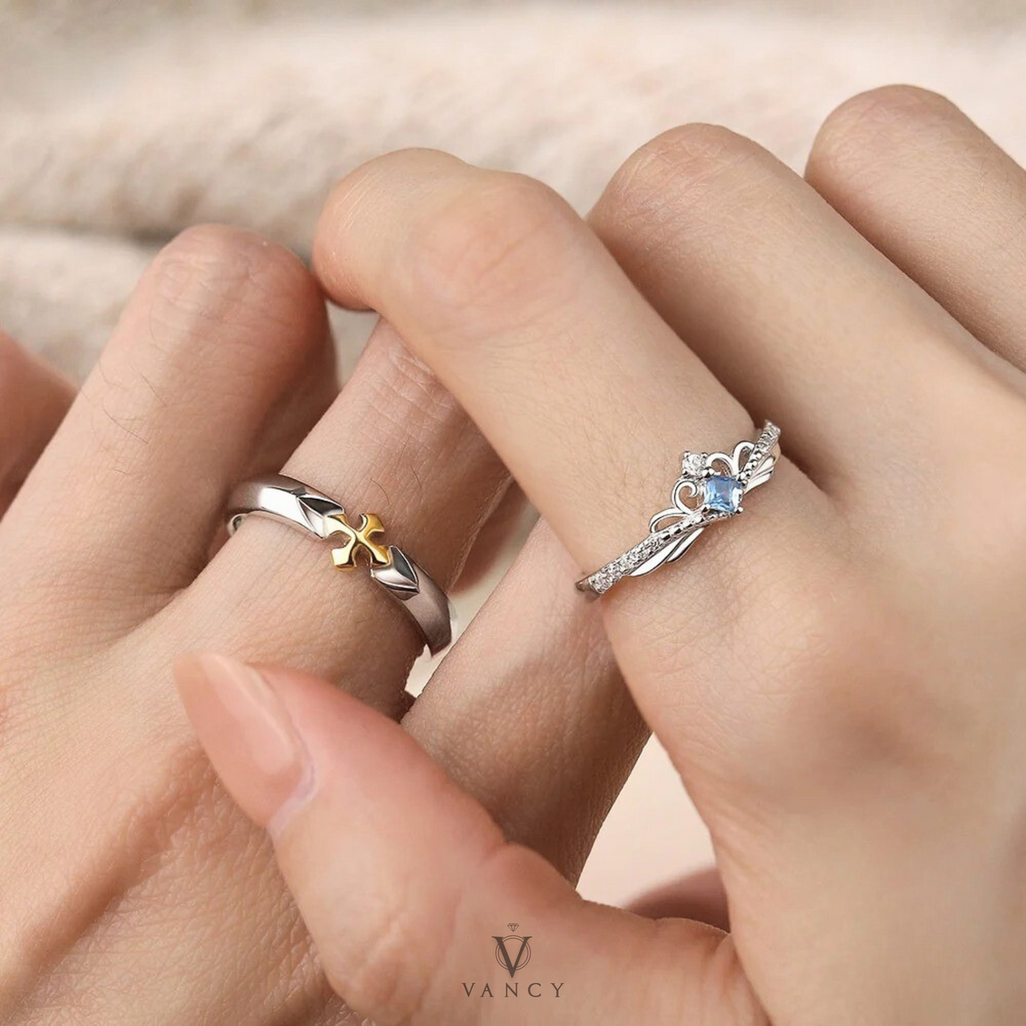 Anillos en pareja "Cenicienta"