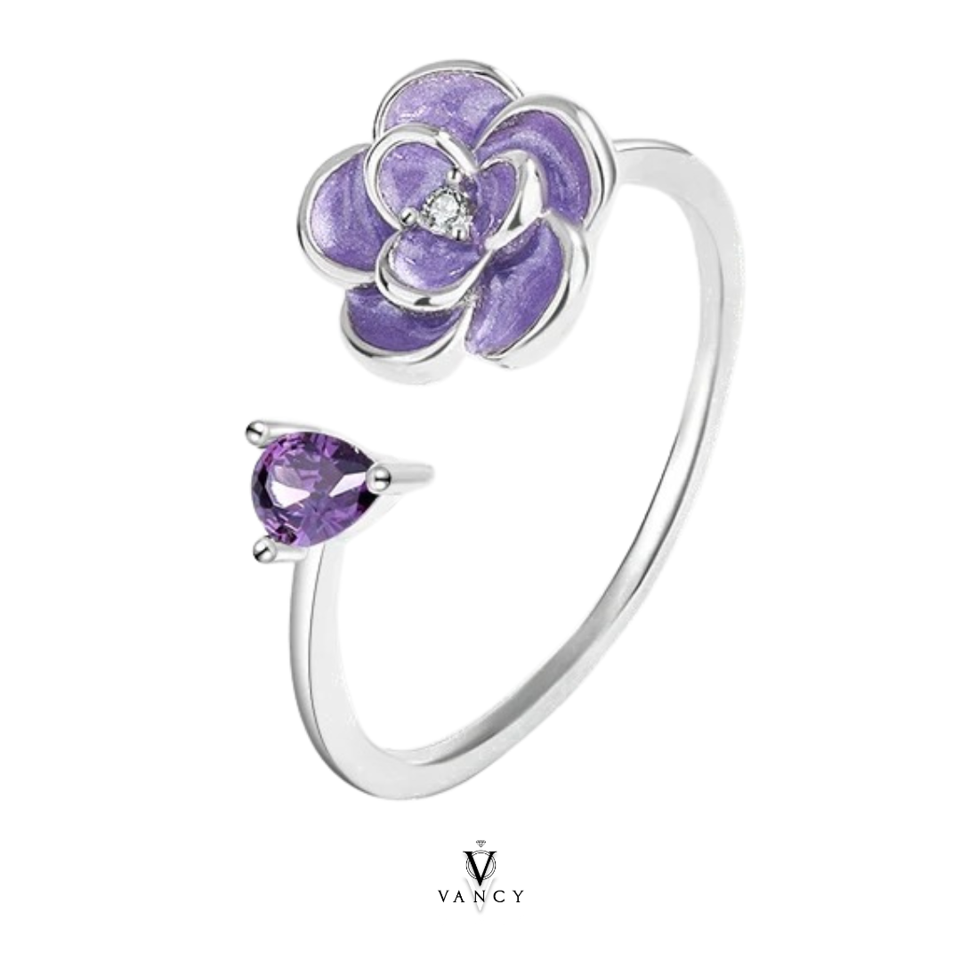 Viloleta Anillo de Plata 925