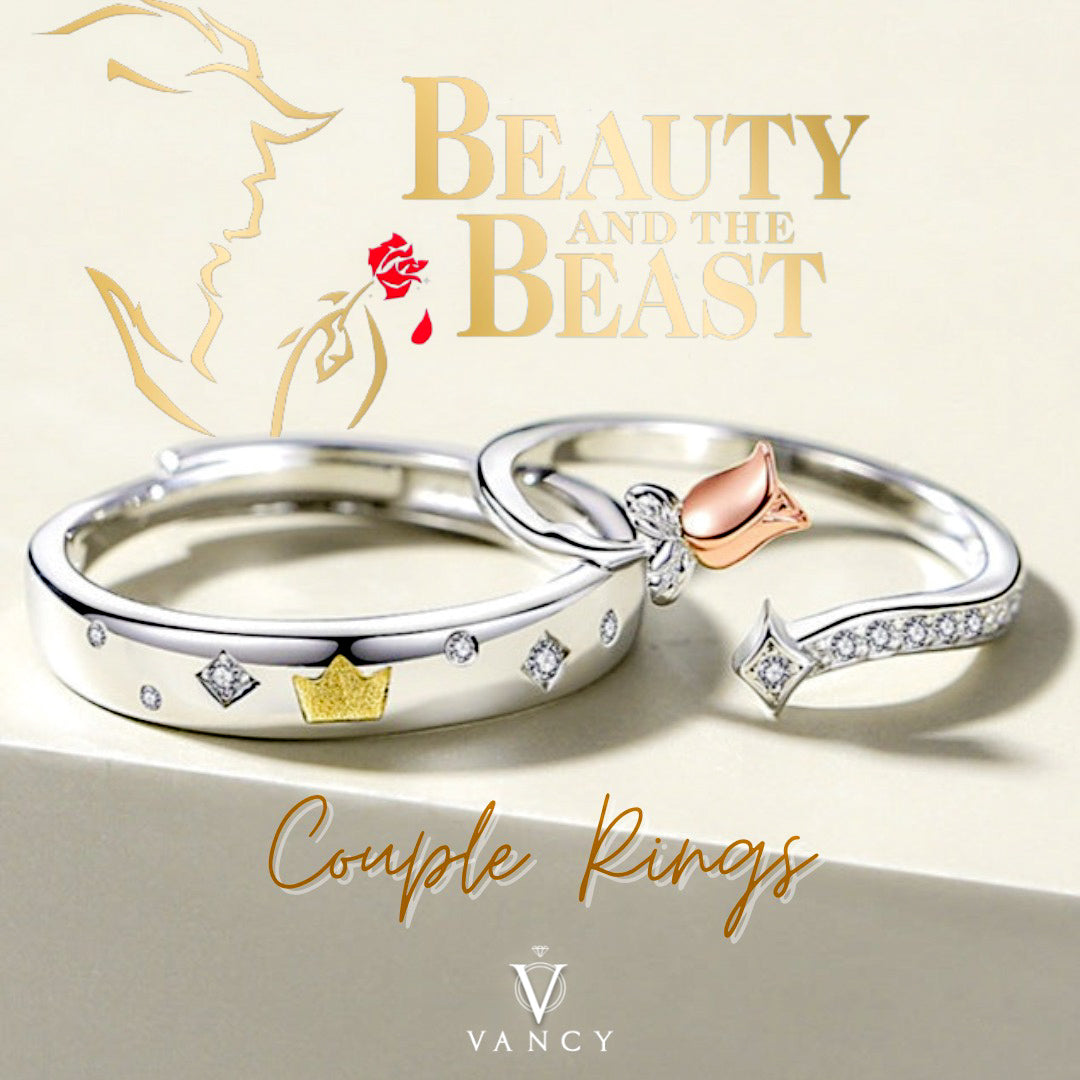 Anillos en pareja "Beauty & The Beast"