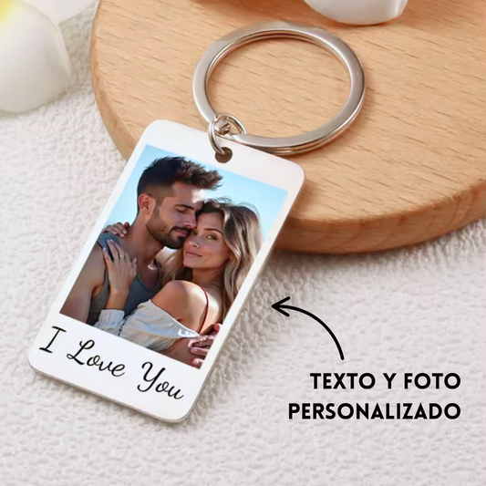 Llavero foto + texto