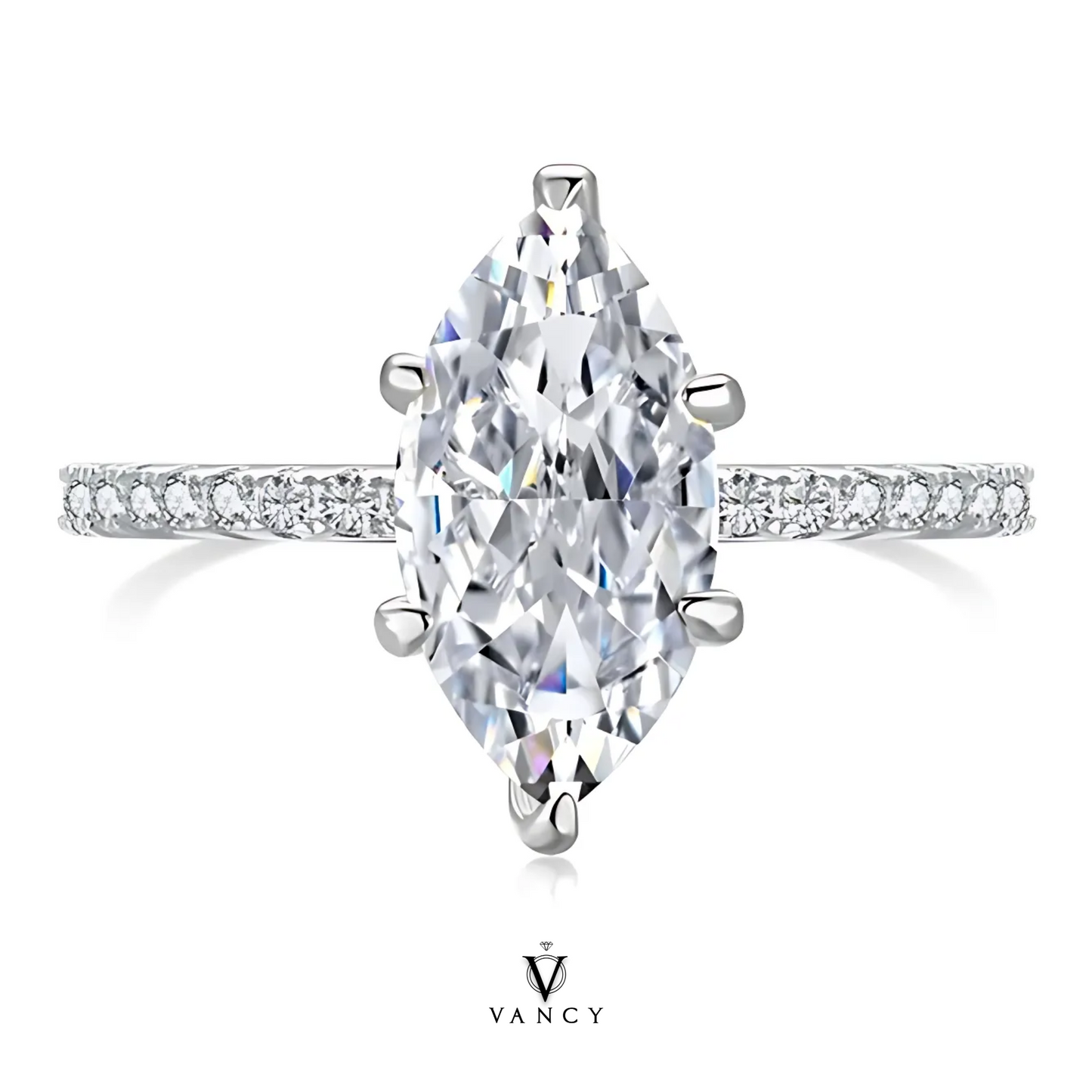 Anillo de promesa "Marquise"