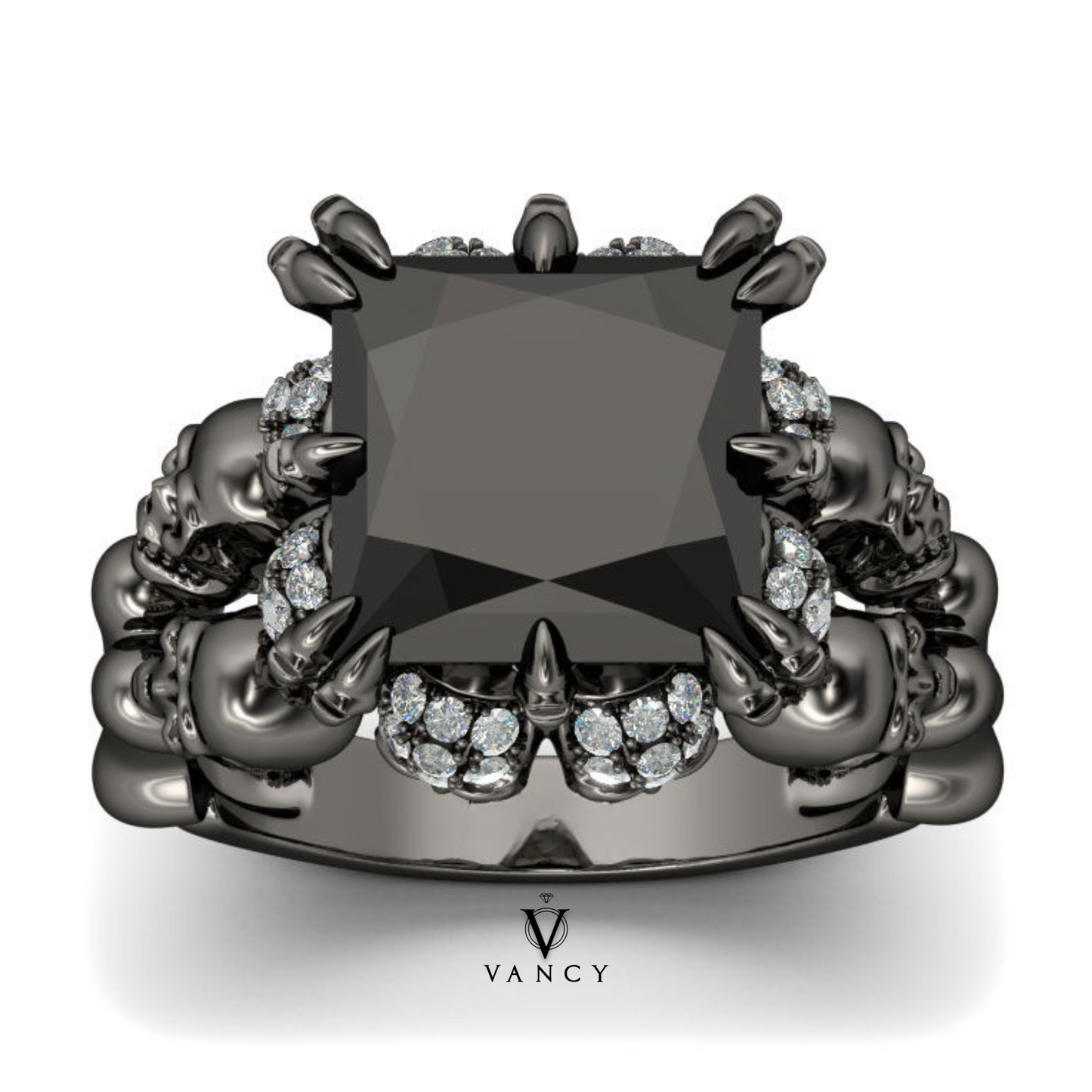 Anillo de promesa Calavera Ópalo