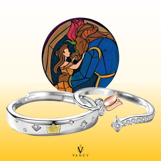 Anillos en pareja "Beauty & The Beast"