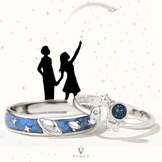 Anillos en pareja "Moon love"