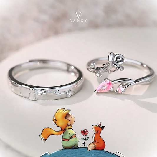 Anillos en pareja "El principito"